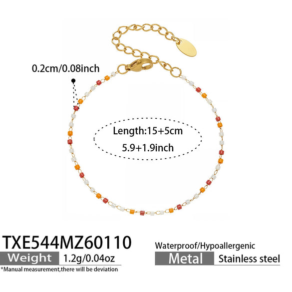Wholesale Light Luxury Style Electroplated Stainless Steel Deer Bell Clover Multipendant Necklace Bracelet Jewelry Set For Women