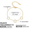 Wholesale Light Luxury Style Electroplated Stainless Steel Deer Bell Clover Multipendant Necklace Bracelet Jewelry Set For Women