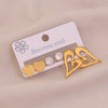 Wholesale Light Luxury Style Electroplated Stainless Steel Heart And Butterfly Flower Earrings For Women
