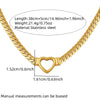 Wholesale Light Luxury Style Electroplated Stainless Steel Heart Shape Bracelet And Necklace Set For Women