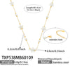 Wholesale Light Luxury Style Electroplated Stainless Steel Pinshaped Eightpointed Star Sunflower Necklace And Bracelet Set For Women