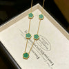 Wholesale Light Luxury Style Electroplated Titanium Steel Flower Cross Chain Necklace For Women