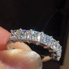 Wholesale Light Luxury Style Geometric Copper Zircon Women's Ring Jewelry