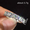 Wholesale Light Luxury Style Geometric Copper Zircon Women's Ring Jewelry