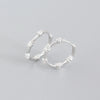 Wholesale Light Luxury Style Geometric S925 Sterling Silver Electroplated Exaggerated Round Microencrusted Earrings