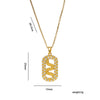 Wholesale Light Luxury Style Geometric Snakeshaped Necklace With Zircon Copper Plated Real Gold For Women Vacuum Electroplated In Furnace O Word Chain