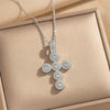 Wholesale Light Luxury Style Geometric Wave Pattern 18K Gold Plated Copper Pendant O Word Chain Necklace For Women