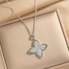 Wholesale Light Luxury Style Geometric Wave Pattern 18K Gold Plated Copper Pendant O Word Chain Necklace For Women