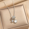 Wholesale Light Luxury Style Geometric Wave Pattern 18K Gold Plated Copper Pendant O Word Chain Necklace For Women