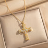 Wholesale Light Luxury Style Geometric Wave Pattern 18K Gold Plated Copper Pendant O Word Chain Necklace For Women