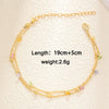 Wholesale Light Luxury Style Heart Geometric Zircon Inlaid Copper Plated Real Gold Women's Bracelet