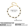 Wholesale Light Luxury Style Imitation Pearl Beaded Ot Clasp Necklace For Women Stainless Steel 18K Gold Plated