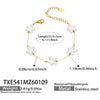 Wholesale Light Luxury Style Imitation Pearl Beaded Ot Clasp Necklace For Women Stainless Steel 18K Gold Plated