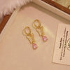 Wholesale Light Luxury Style Insect Pattern Zircon Inlaid Environmentally Friendly Copper Earrings For Women