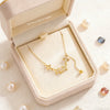 Wholesale Light Luxury Style 18K Gold Plated Stainless Steel And Titanium Steel Starburst Pendant Clavicle Necklace For Women