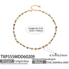 Wholesale Light Luxury Style Natural Stone And Pearl Necklace And Bracelet Set For Women Made Of Stainless Steel With Electroplating