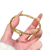 Wholesale Light Luxury Style Polish Titanium Steel Bamboo Buckle Bracelet Jewelry With Non Fading Vacuum Electroplating