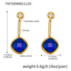 Wholesale Light Luxury Style Stainless Steel And Zircon Electroplated Jewelry Set With Four Leaf Flower Inlaid Design For Women Including Bracelet Necklace And Earrings