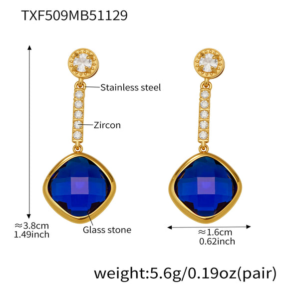 Wholesale Light Luxury Style Stainless Steel And Zircon Electroplated Jewelry Set With Four Leaf Flower Inlaid Design For Women Including Bracelet Necklace And Earrings