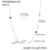 Wholesale Light Luxury Style Stainless Steel And Zircon Electroplated Jewelry Set With Four Leaf Flower Inlaid Design For Women Including Bracelet Necklace And Earrings