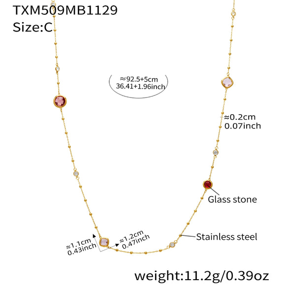 Wholesale Light Luxury Style Stainless Steel And Zircon Electroplated Jewelry Set With Four Leaf Flower Inlaid Design For Women Including Bracelet Necklace And Earrings