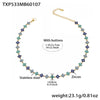 Wholesale Light Luxury Style Stainless Steel Electroplated Fourleaf Flower Jewelry Set For Women Including Necklace Bracelet Ring And Earrings