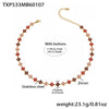 Wholesale Light Luxury Style Stainless Steel Electroplated Fourleaf Flower Jewelry Set For Women Including Necklace Bracelet Ring And Earrings