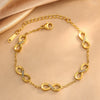 Wholesale Light Luxury Style Stainless Steel Electroplated Infinity Symbol Cross Crown Roman Numerals Jewelry Set For Women