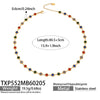 Wholesale Light Luxury Style Stainless Steel Electroplated Round Zirconium Spliced Bracelet Necklace And Tassel Earring Set For Women