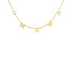 Wholesale Light Luxury Style Stainless Steel Letter And Number Necklace And Geometric Earrings Set With Oshaped Chain Electroplated