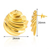 Wholesale Light Luxury Style Stainless Steel Shell Imitation Pearl Earrings For Women With Electroplating