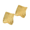 Wholesale Light Luxury Style Stamped Geometric Stainless Steel Earrings For Women