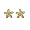Wholesale Light Luxury Style Stamped Stainless Steel Flower Earrings For Women