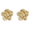 Wholesale Light Luxury Style Stamped Stainless Steel Flower Earrings For Women