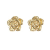 Wholesale Light Luxury Style Stamped Stainless Steel Flower Earrings For Women