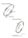 Wholesale Light Luxury Style Starburst Zircon Stainless Steel And Titanium Steel Bracelet With Polish Finish