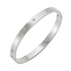 Wholesale Light Luxury Style Starburst Zircon Stainless Steel And Titanium Steel Bracelet With Polish Finish