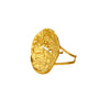 Wholesale Light Luxury Style Titanium Steel Geometric Round Ring Jewelry With Electroplating For Women