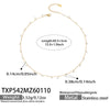 Wholesale Light Luxury Tassel Design 5A Zircon Stainless Steel 18K Gold Plated Collarbone Necklace And Bracelet Set For Women