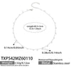 Wholesale Light Luxury Tassel Design 5A Zircon Stainless Steel 18K Gold Plated Collarbone Necklace And Bracelet Set For Women
