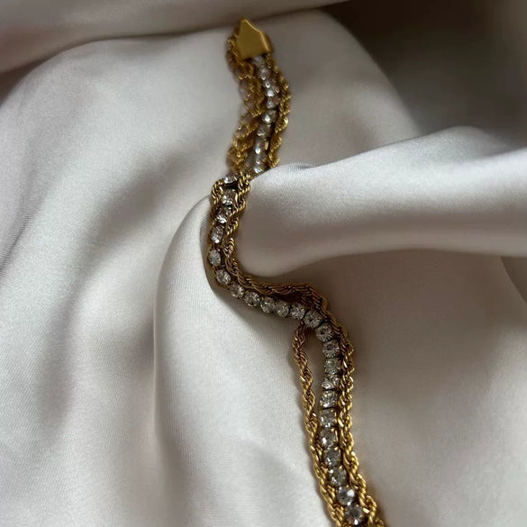 Wholesale Light Luxury Titanium Steel Electroplated Chain Bracelet For Women