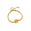 Wholesale Light Luxury Titanium Steel Fourleaf Clover Women's Bracelet With Love Marking Pendant And Electroplating Design
