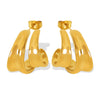 Wholesale Light Luxury 316L Stainless Steel Gold Plated Ushape Earrings For Women