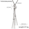 Wholesale Light Luxury Titanium Steel Hemp Rope Woven Jewelry Set With Electroplating For Women Necklace Bracelet Ring Earrings