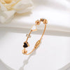 Wholesale Light Luxury Titanium Steel Magnetic Loop Openable Women's Bracelet With Electroplating