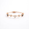 Wholesale Light Luxury Titanium Steel Magnetic Loop Openable Women's Bracelet With Electroplating