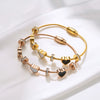 Wholesale Light Luxury Titanium Steel Magnetic Loop Openable Women's Bracelet With Electroplating