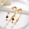 Wholesale Light Luxury Titanium Steel Magnetic Loop Openable Women's Bracelet With Electroplating