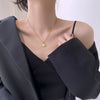 Wholesale Light Luxury Titanium Steel Star Pattern Opal Pendant Necklace For Women