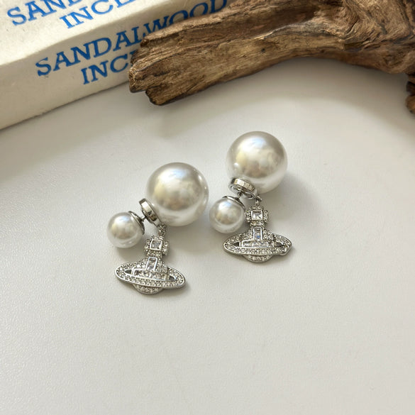 Wholesale Light Luxury Women's Alloy Geometric Earrings Set With Diamonds